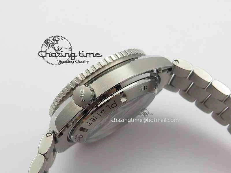 MoistureWicking Planet Ocean Master Chronometer Chrono SS OM 1:1 Best Edition Orange 12 On SS Bracelet A 8155