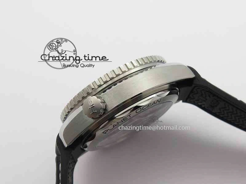 WellDesigned Planet Ocean Master Chronometer SS OM 1:1 Best Edition Black Dial On Leather Strap A 8173