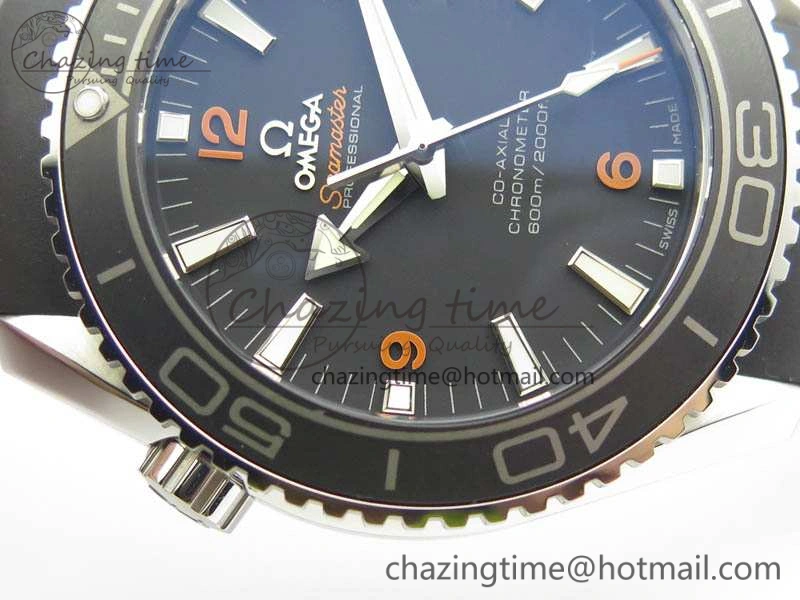 Planet Ocean Pro 45mm OMF 1:1 Best Edition Orange Marker On Rubber Strap A8500 (Black Balance Wheel) Practical 8139