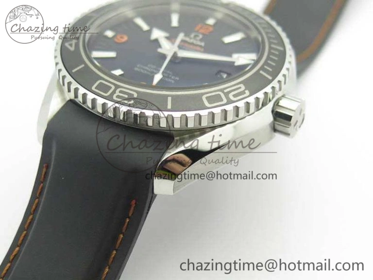 Planet Ocean Pro 45mm OMF 1:1 Best Edition Orange Marker On Rubber Strap A8500 (Black Balance Wheel) Practical 8139