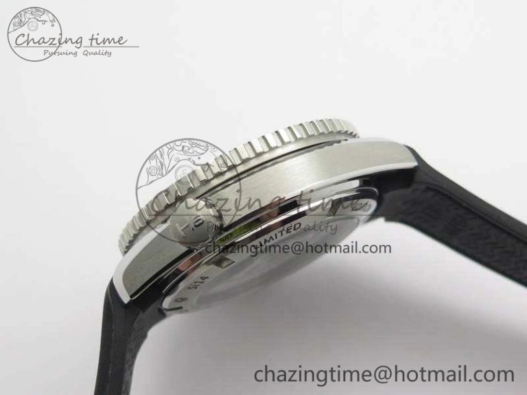 Planet Ocean Pro Ceramic Bezel 45mm 1:1 OMF Best Edition On Rubber Strap A8500 (Black Balance Wheel) NewStyle 8136
