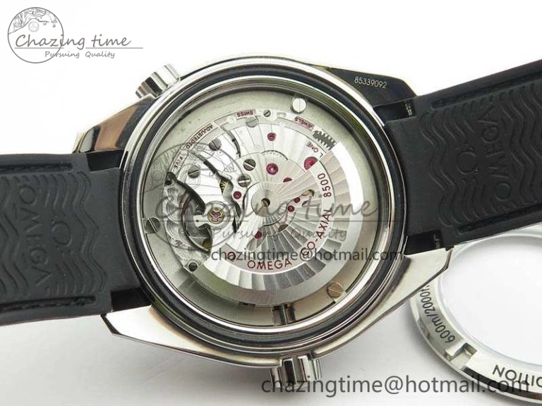 Planet Ocean Pro Ceramic Bezel 45mm 1:1 OMF Best Edition On Rubber Strap A8500 (Black Balance Wheel) NewStyle 8136
