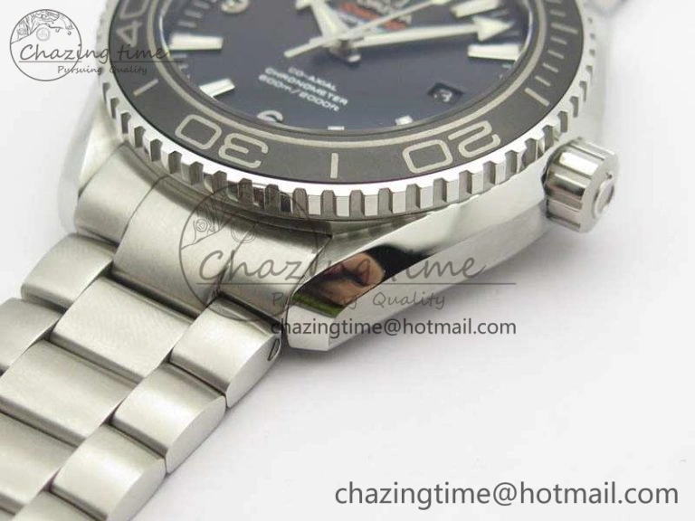 Breathable Planet Ocean Pro Ceramic Bezel 45mm OMF 1:1 Best Edition On SS Bracelet A8500 (Black Balance Wheel) 8140