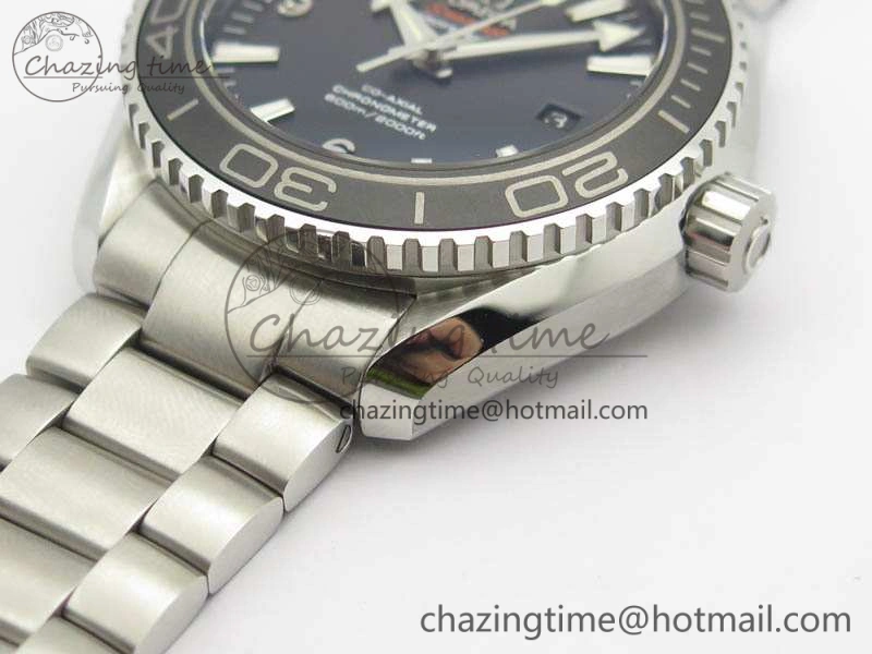 Breathable Planet Ocean Pro Ceramic Bezel 45mm OMF 1:1 Best Edition On SS Bracelet A8500 (Black Balance Wheel) 8140