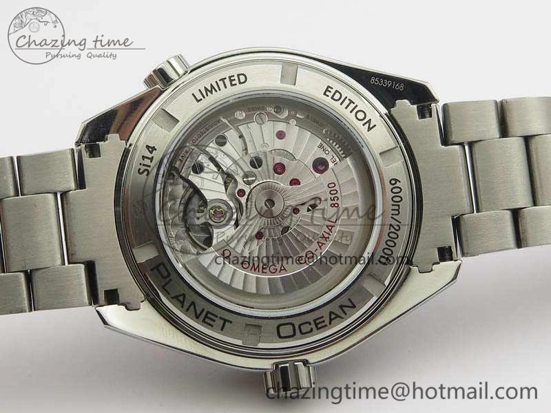 Breathable Planet Ocean Pro Ceramic Bezel 45mm OMF 1:1 Best Edition On SS Bracelet A8500 (Black Balance Wheel) 8140