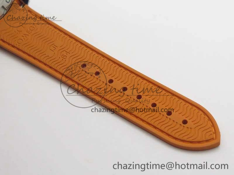 Planet Ocean Pro Orange Bezel 45mm OMF 1:1 Best Edition On Rubber Strap A8500 (Black Balance Wheel) TopPick 8138