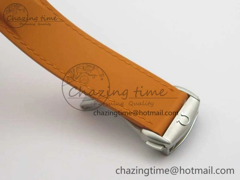Planet Ocean Pro Orange Bezel 45mm OMF 1:1 Best Edition On Rubber Strap A8500 (Black Balance Wheel) TopPick 8138