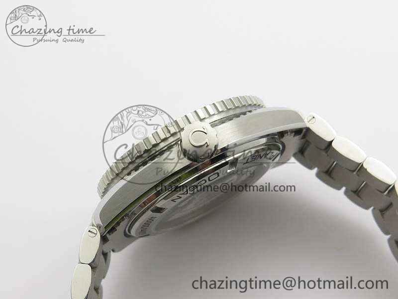 Planet Ocean Pro Orange Bezel 45mm OMF 1:1 Best Edition On SS Bracelet A8500 (Black Balance Wheel) StreetReady 8142