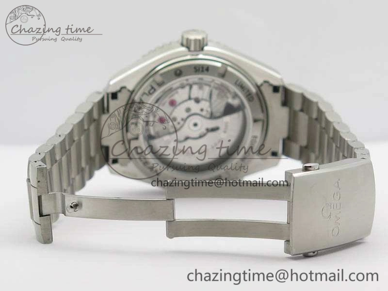 Planet Ocean Pro Orange Bezel 45mm OMF 1:1 Best Edition On SS Bracelet A8500 (Black Balance Wheel) StreetReady 8142