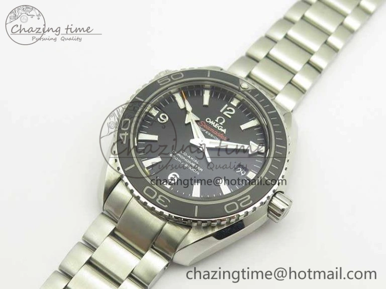 Durable Planet Ocean Professional Ceramic Bezel 42mm 1:1 MK Best Edition Silver Markers On SS Bracelet A 8085