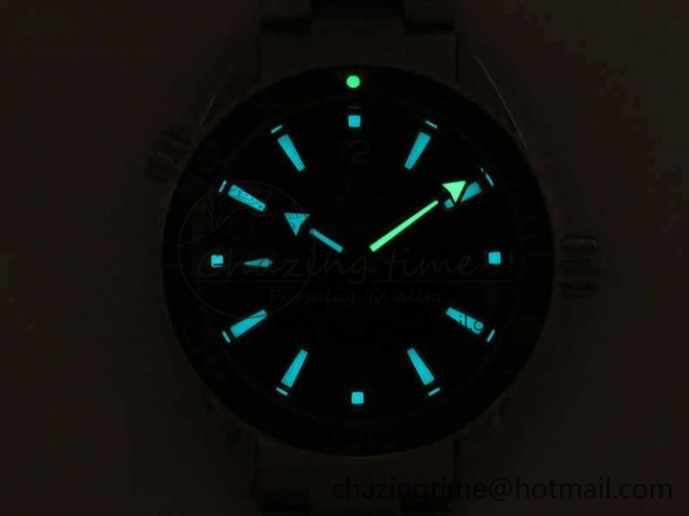 Durable Planet Ocean Professional Ceramic Bezel 42mm 1:1 MK Best Edition Silver Markers On SS Bracelet A 8085