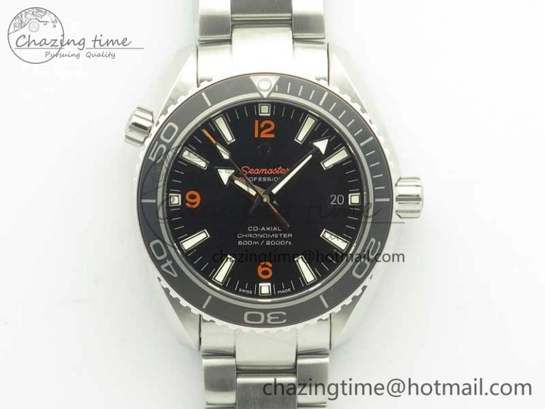 Planet Ocean Professional Ceramic Bezel 42mm 1:1 VSF Best Edition Orange Markers A8500 Super Clone (2 Straps) Trendsetting 8053