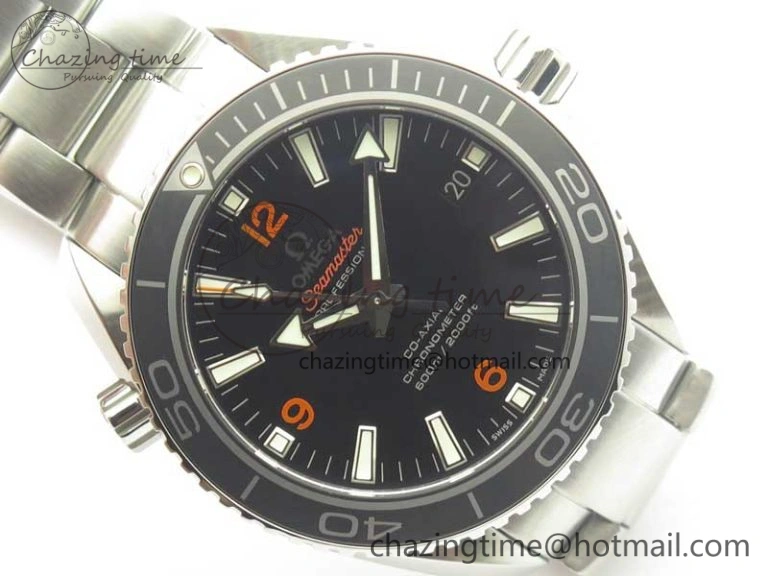 Planet Ocean Professional Ceramic Bezel 42mm 1:1 VSF Best Edition Orange Markers A8500 Super Clone (2 Straps) Trendsetting 8053