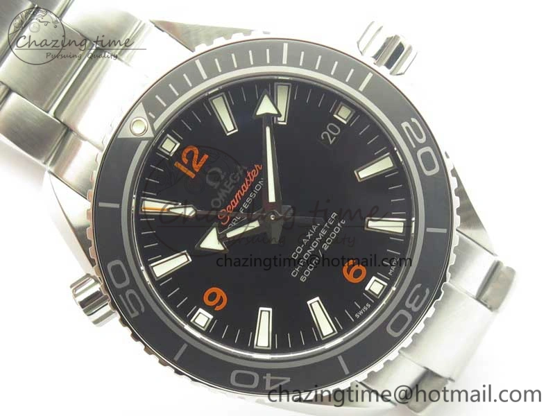 Planet Ocean Professional Ceramic Bezel 42mm 1:1 VSF Best Edition Orange Markers A8500 Super Clone (2 Straps) Trendsetting 8053
