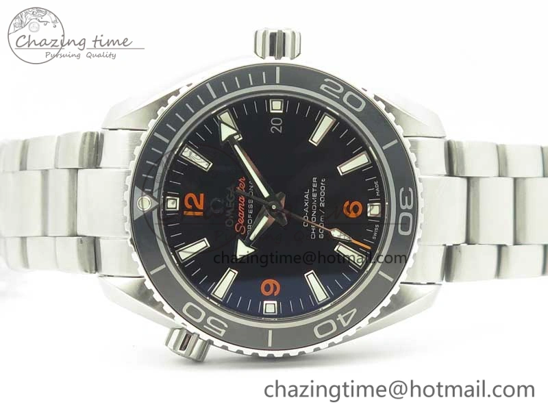 Planet Ocean Professional Ceramic Bezel 42mm 1:1 VSF Best Edition Orange Markers A8500 Super Clone (2 Straps) Trendsetting 8053