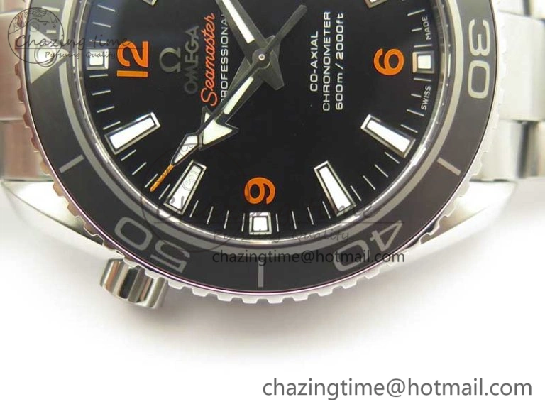 Planet Ocean Professional Ceramic Bezel 42mm 1:1 VSF Best Edition Orange Markers A8500 Super Clone (2 Straps) Trendsetting 8053