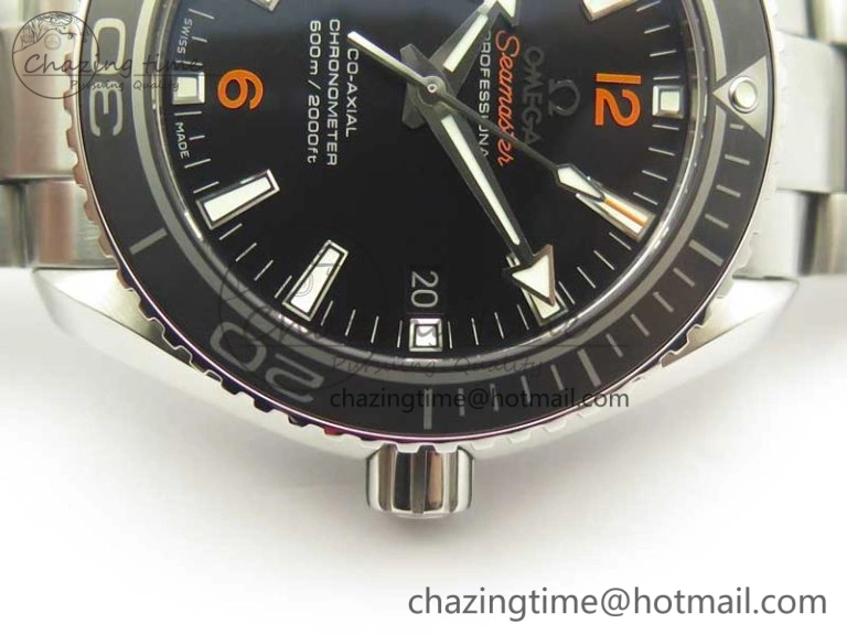 Planet Ocean Professional Ceramic Bezel 42mm 1:1 VSF Best Edition Orange Markers A8500 Super Clone (2 Straps) Trendsetting 8053