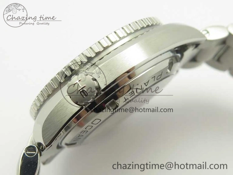 NewStyle Planet Ocean Professional Ceramic Bezel 42mm 1:1 VSF Best Edition Silver Markers A8500 Super Clone (2 Straps) 8051