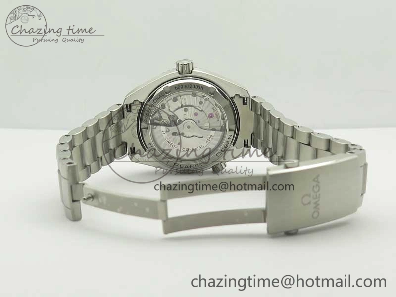 NewStyle Planet Ocean Professional Ceramic Bezel 42mm 1:1 VSF Best Edition Silver Markers A8500 Super Clone (2 Straps) 8051