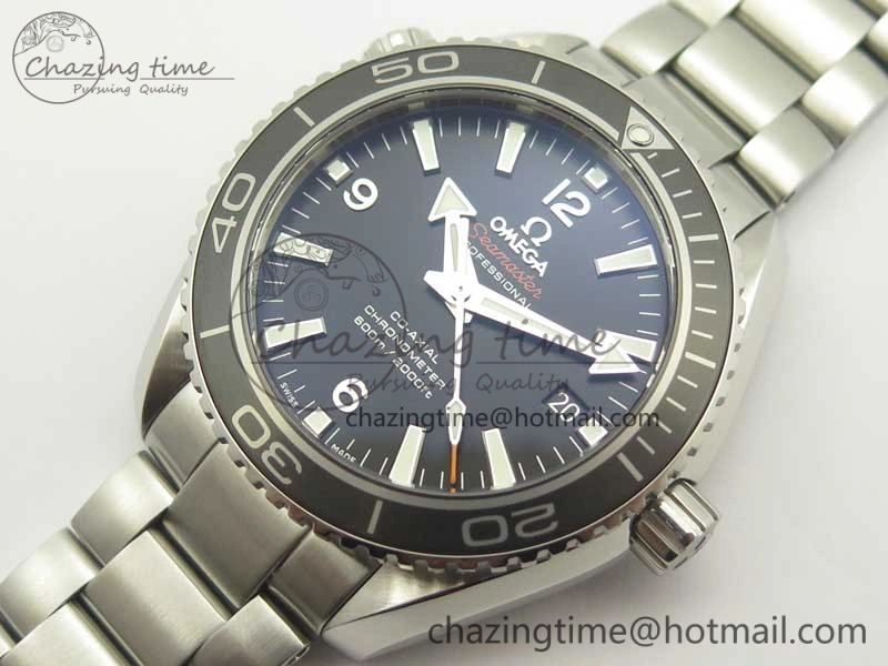 NewStyle Planet Ocean Professional Ceramic Bezel 42mm 1:1 VSF Best Edition Silver Markers A8500 Super Clone (2 Straps) 8051