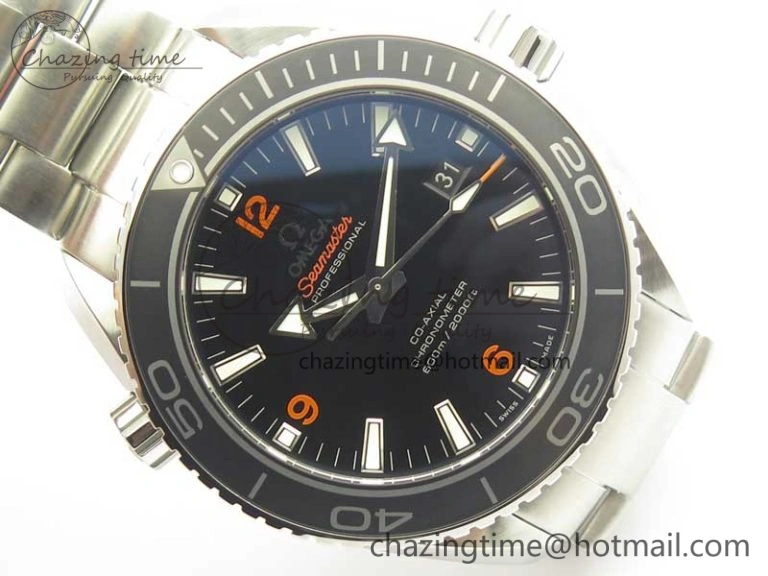Youthful Planet Ocean Professional Ceramic Bezel 45.5mm 1:1 VSF Best Edition Orange Markers on SS Bracelet A8500 Super Clone 8052