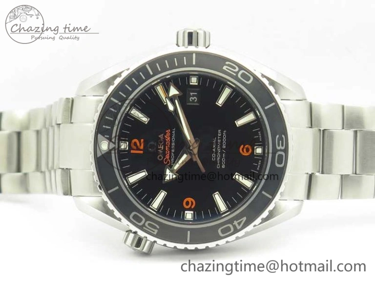 Youthful Planet Ocean Professional Ceramic Bezel 45.5mm 1:1 VSF Best Edition Orange Markers on SS Bracelet A8500 Super Clone 8052