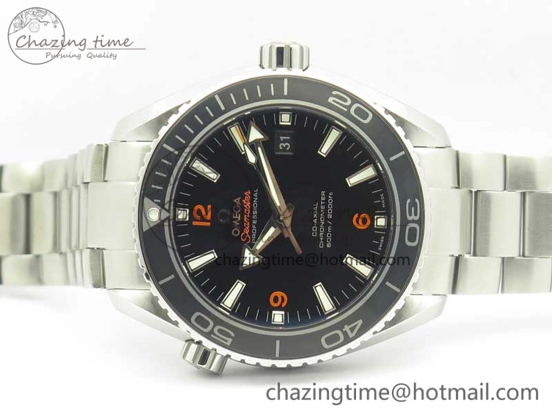Youthful Planet Ocean Professional Ceramic Bezel 45.5mm 1:1 VSF Best Edition Orange Markers on SS Bracelet A8500 Super Clone 8052