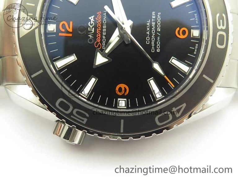 Youthful Planet Ocean Professional Ceramic Bezel 45.5mm 1:1 VSF Best Edition Orange Markers on SS Bracelet A8500 Super Clone 8052