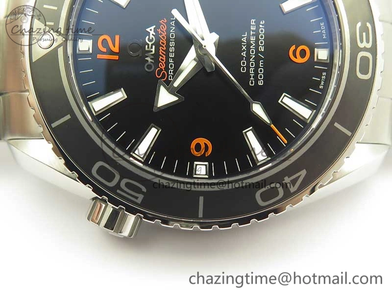 Youthful Planet Ocean Professional Ceramic Bezel 45.5mm 1:1 VSF Best Edition Orange Markers on SS Bracelet A8500 Super Clone 8052