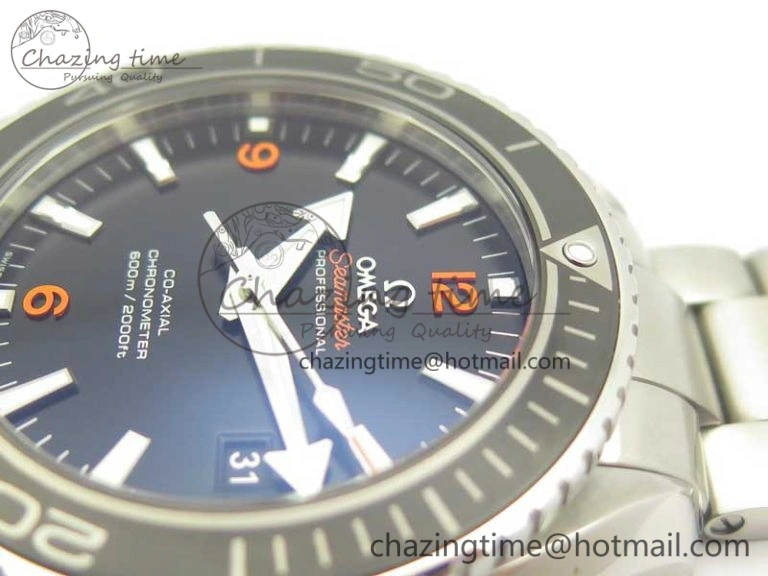 Youthful Planet Ocean Professional Ceramic Bezel 45.5mm 1:1 VSF Best Edition Orange Markers on SS Bracelet A8500 Super Clone 8052