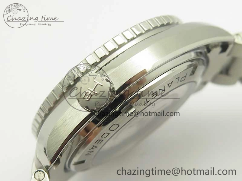AllSeason Planet Ocean Professional Ceramic Bezel 45.5mm 1:1 VSF Best Edition Silver Markers on SS Bracelet A8500 Super Clone 8050