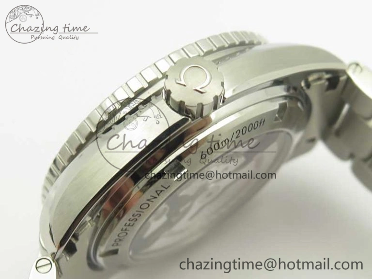 AllSeason Planet Ocean Professional Ceramic Bezel 45.5mm 1:1 VSF Best Edition Silver Markers on SS Bracelet A8500 Super Clone 8050