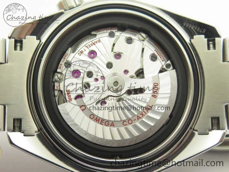 AllSeason Planet Ocean Professional Ceramic Bezel 45.5mm 1:1 VSF Best Edition Silver Markers on SS Bracelet A8500 Super Clone 8050