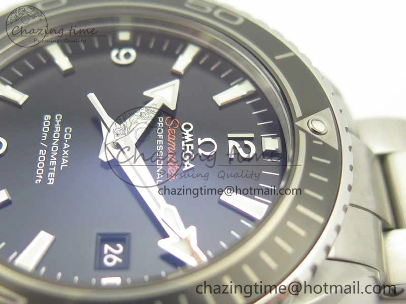 AllSeason Planet Ocean Professional Ceramic Bezel 45.5mm 1:1 VSF Best Edition Silver Markers on SS Bracelet A8500 Super Clone 8050