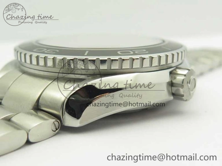 AllSeason Planet Ocean Professional Ceramic Bezel 45.5mm 1:1 VSF Best Edition Silver Markers on SS Bracelet A8500 Super Clone 8050