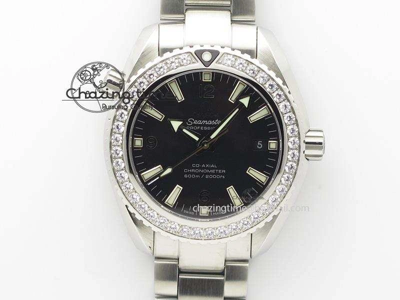 Planet Ocean Professional Diamonds Bezel 42mm V6F Best Edition On SS Bracelet A HighQuality 8264