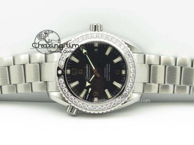 Planet Ocean Professional Diamonds Bezel 42mm V6F Best Edition On SS Bracelet A HighQuality 8264