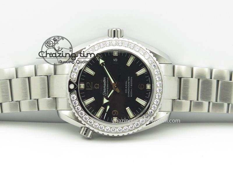 Planet Ocean Professional Diamonds Bezel 42mm V6F Best Edition On SS Bracelet A HighQuality 8264