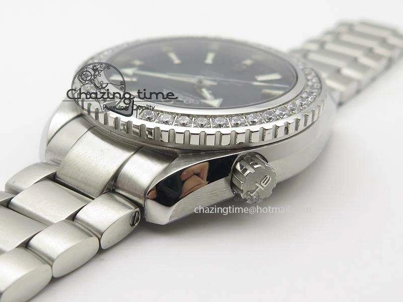 Planet Ocean Professional Diamonds Bezel 42mm V6F Best Edition On SS Bracelet A HighQuality 8264