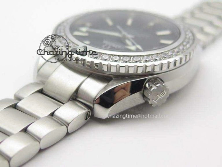 Planet Ocean Professional Diamonds Bezel 42mm V6F Best Edition On SS Bracelet A HighQuality 8264