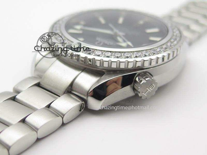 Planet Ocean Professional Diamonds Bezel 42mm V6F Best Edition On SS Bracelet A HighQuality 8264