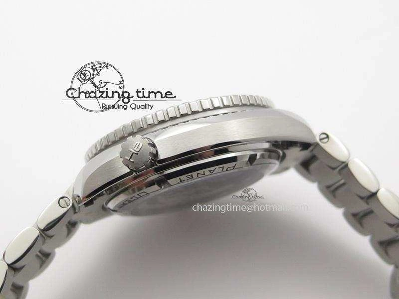 Planet Ocean Professional Diamonds Bezel 42mm V6F Best Edition On SS Bracelet A HighQuality 8264