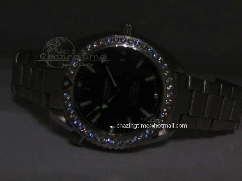 Planet Ocean Professional Diamonds Bezel 42mm V6F Best Edition On SS Bracelet A HighQuality 8264