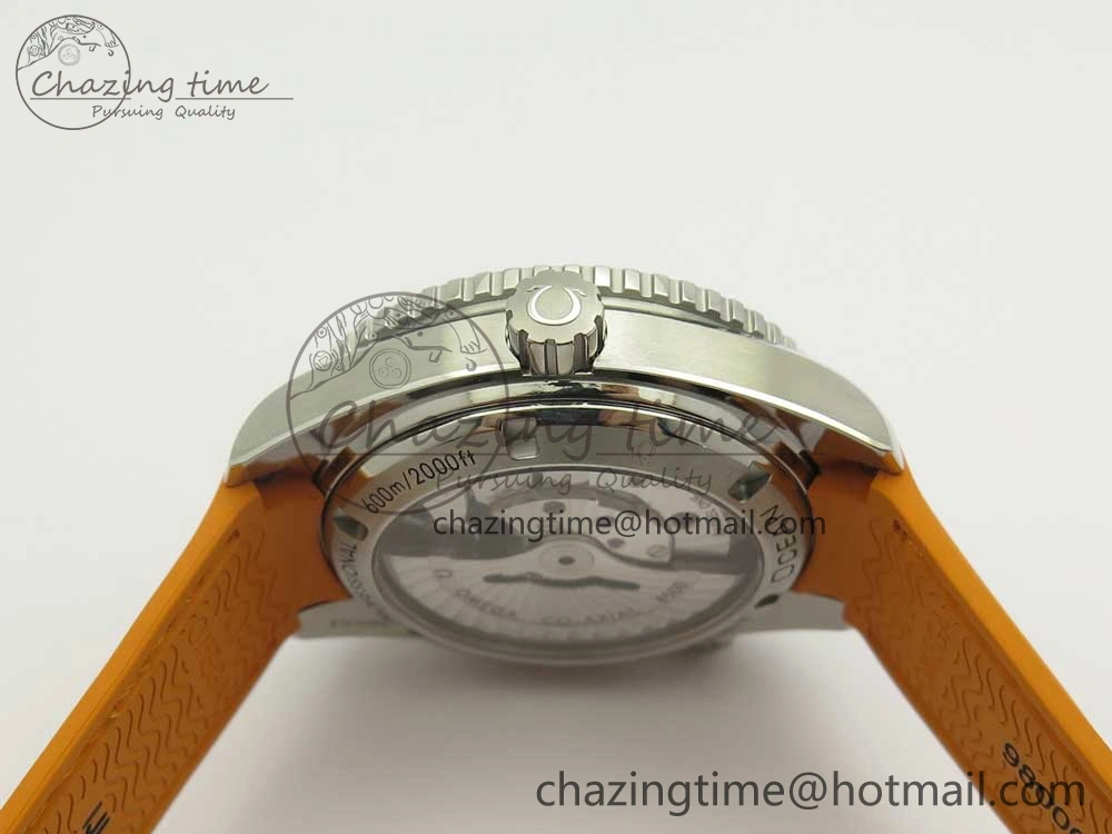 Premium Planet Ocean Professional Orange Bezel 42mm 1:1 VSF Best Edition on Orange Rubber Strap A8500 Super Clone 7947