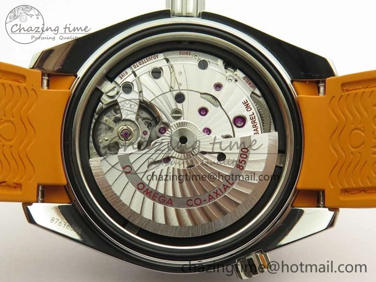 Premium Planet Ocean Professional Orange Bezel 42mm 1:1 VSF Best Edition on Orange Rubber Strap A8500 Super Clone 7947