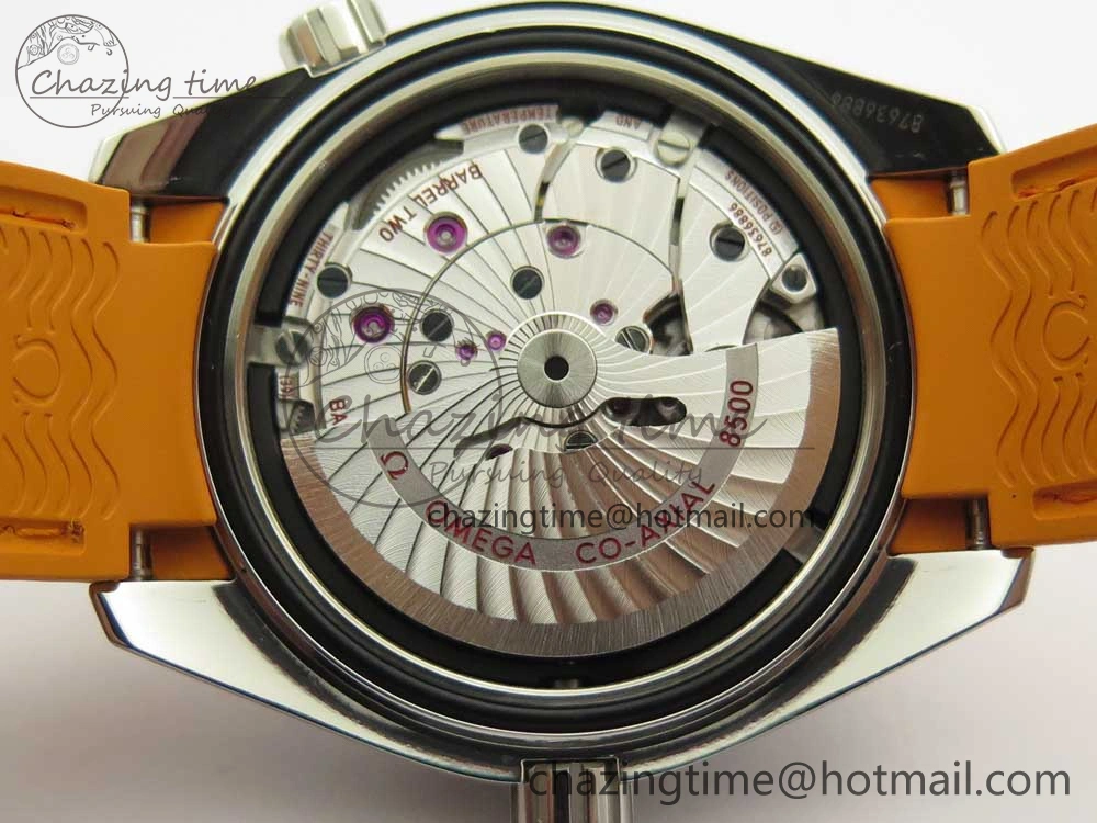 Premium Planet Ocean Professional Orange Bezel 42mm 1:1 VSF Best Edition on Orange Rubber Strap A8500 Super Clone 7947