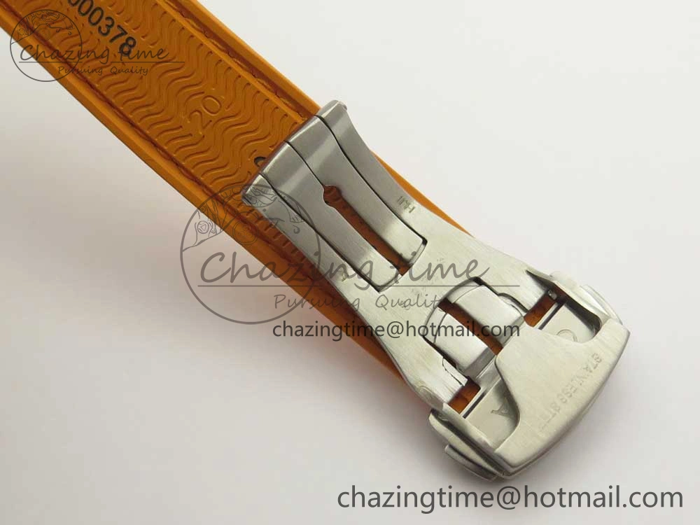 Premium Planet Ocean Professional Orange Bezel 42mm 1:1 VSF Best Edition on Orange Rubber Strap A8500 Super Clone 7947