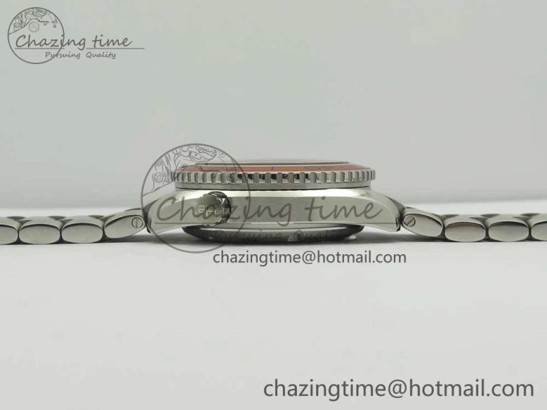 EasyCare Planet Ocean Professional Orange Bezel 42mm 1:1 VSF Best Edition on SS Bracelet A8500 Super Clone (2 Straps) 7951