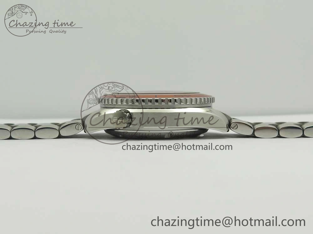 EasyCare Planet Ocean Professional Orange Bezel 42mm 1:1 VSF Best Edition on SS Bracelet A8500 Super Clone (2 Straps) 7951