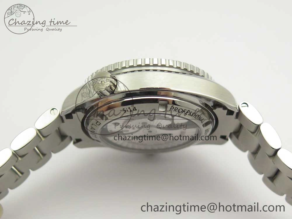 EasyCare Planet Ocean Professional Orange Bezel 42mm 1:1 VSF Best Edition on SS Bracelet A8500 Super Clone (2 Straps) 7951